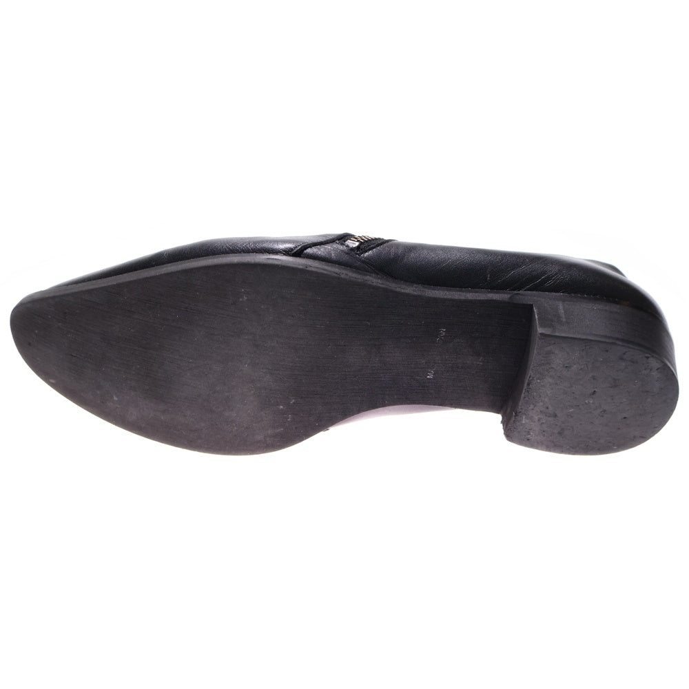 Lui's(ルイス) サイドジップスリッポン ショートブーツ ブラック