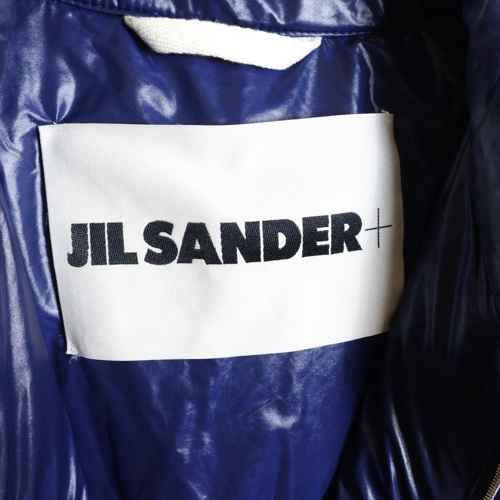 JIL SANDER +(ジルサンダープラス) 22AW ダブルフラップポケット ジップアップ ダウンジャケット ブルー J47AF0009