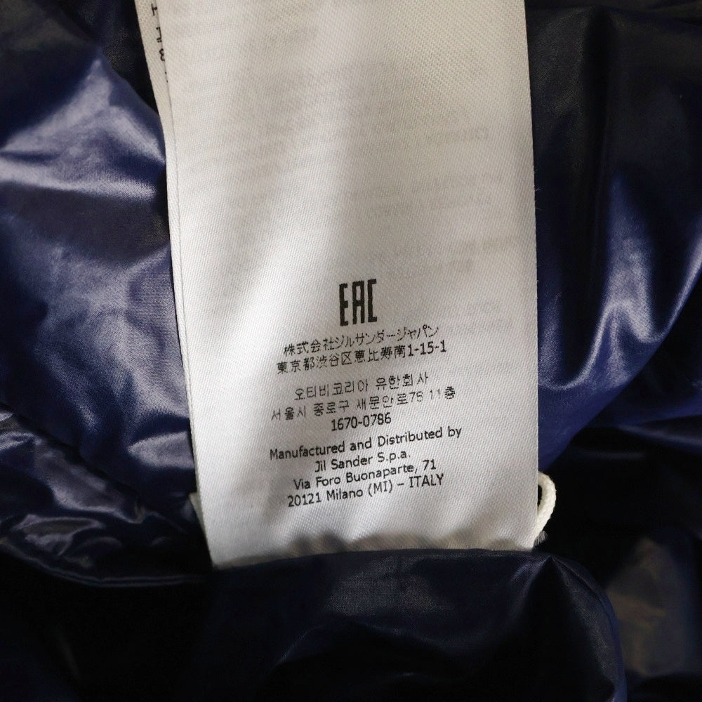 JIL SANDER +(ジルサンダープラス) 22AW ダブルフラップポケット ジップアップ ダウンジャケット ブルー J47AF0009