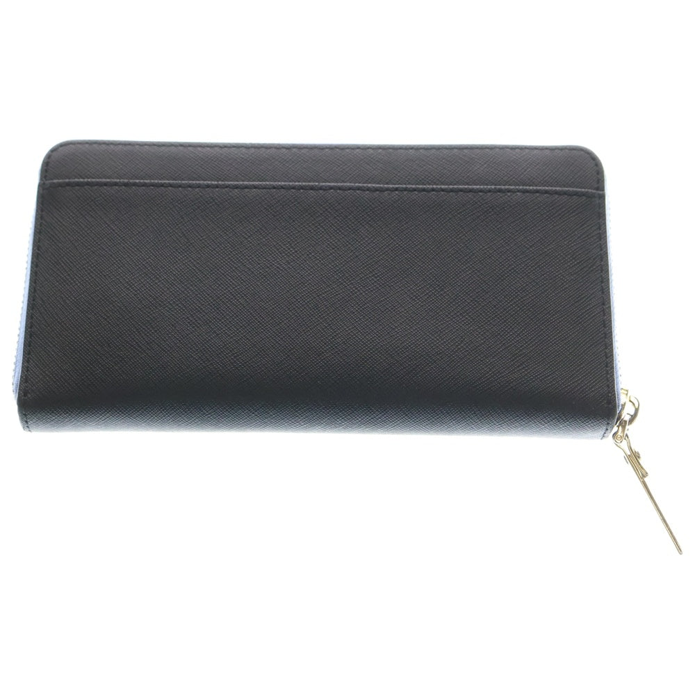 Kate Spade(ケイトスペード) バイカラー ラウンドジップ ロングウォレット 長財布 ブルー/ブラック