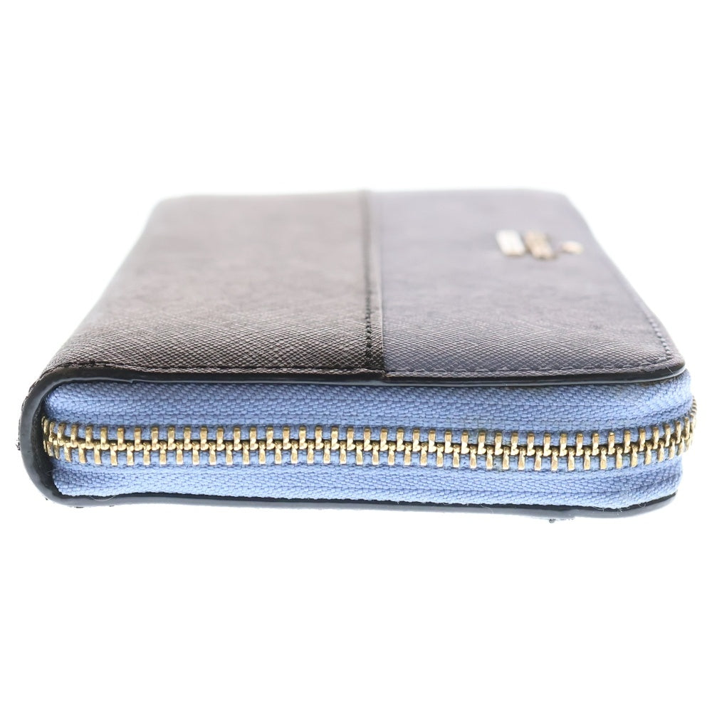 Kate Spade(ケイトスペード) バイカラー ラウンドジップ ロングウォレット 長財布 ブルー/ブラック