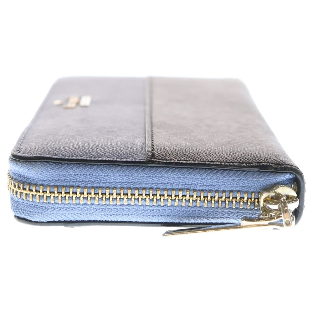 Kate Spade(ケイトスペード) バイカラー ラウンドジップ ロングウォレット 長財布 ブルー/ブラック