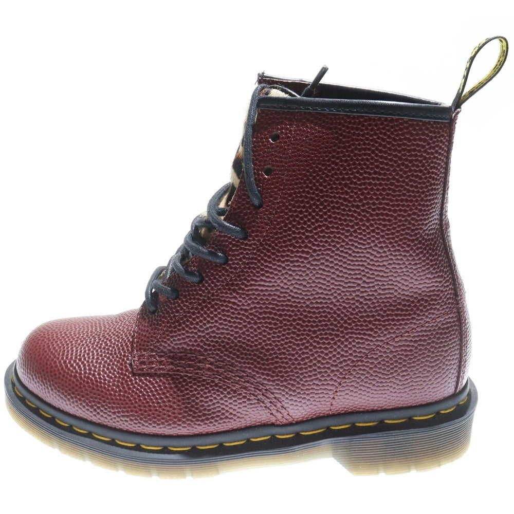 Dr.Martens(ドクターマーチン) ×Stussy 8 Eye Boot Cherry Red ステューシー 8ホール レザーブーツ ハイカットシューズ レディース レッド 22083600