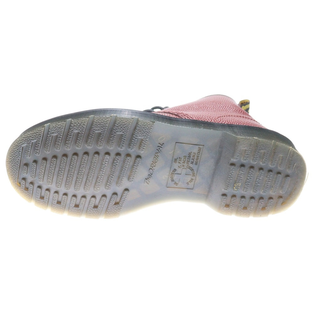 Dr.Martens(ドクターマーチン) ×Stussy 8 Eye Boot Cherry Red ステューシー 8ホール レザーブーツ ハイカットシューズ レディース レッド 22083600