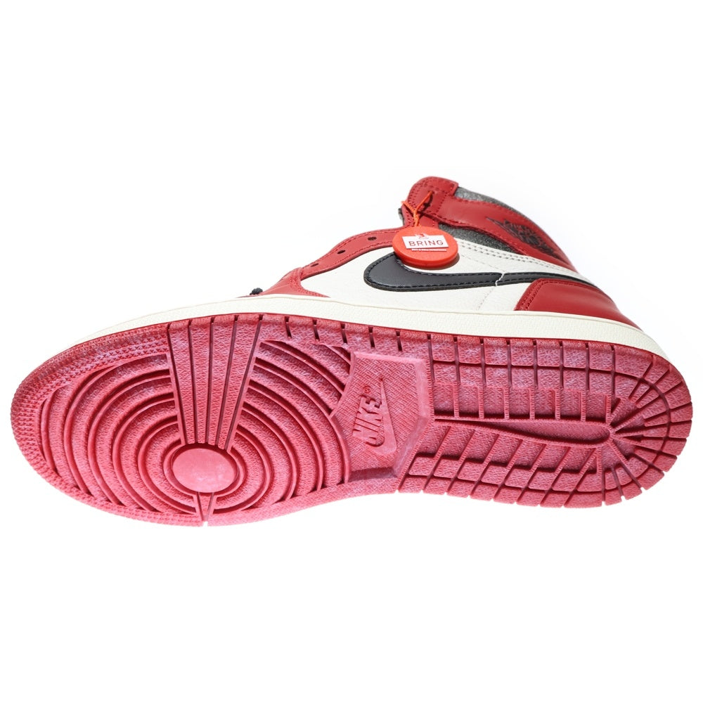 NIKE(ナイキ) AIR JORDAN 1 LOST&FOUND エアジョーダン1 ロスト&ファウンド シカゴ ハイカットスニーカー ホワイト/レッド US8.5/26.5cm DZ5485-612