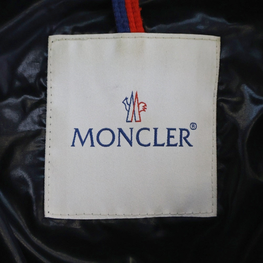 MONCLER(モンクレール) ファー フディー ダウン コート ジャケット ダークグレー レディース