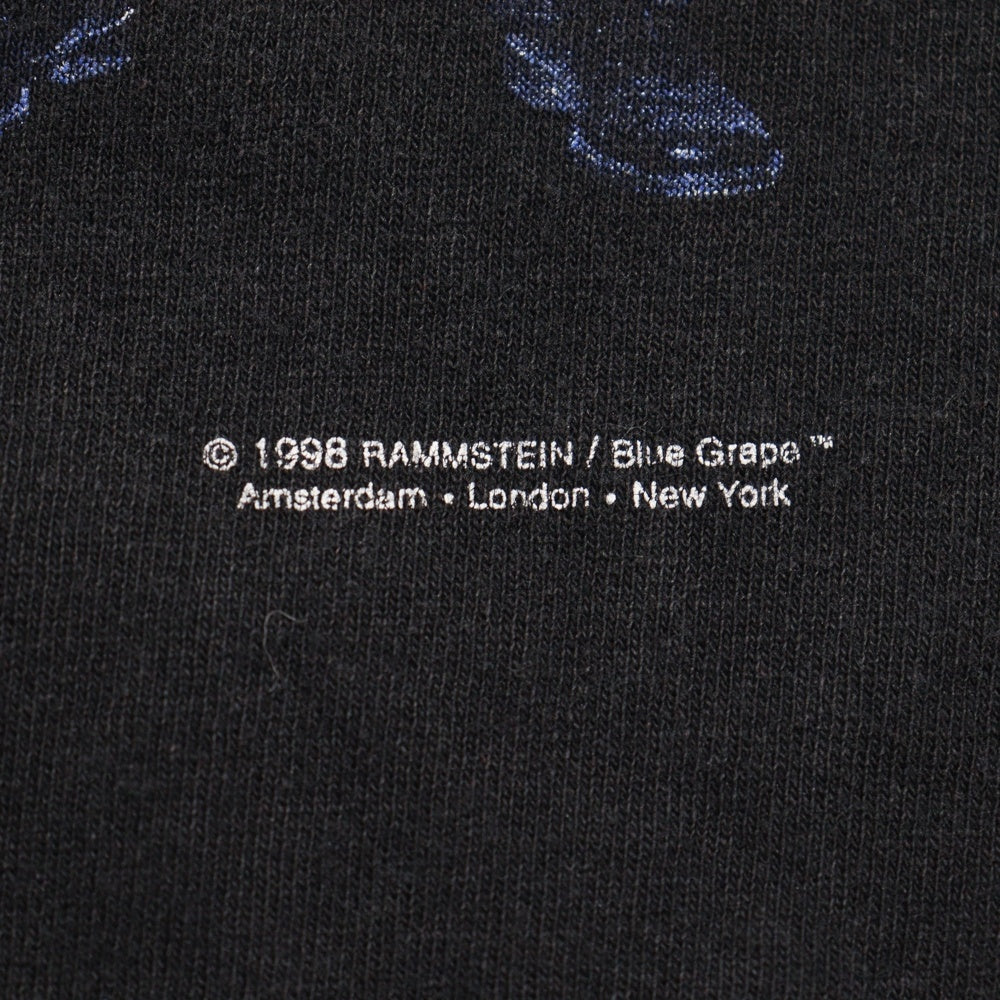 VINTAGE(ヴィンテージ) 90S VINTAGE RAMMSTEIN FAMILY VALUES TOUR 1998 DELTA ヴィンテージ ラムシュタイン ファミリーバリューズツアー 両面プリント クルーネック 半袖Tシャツ