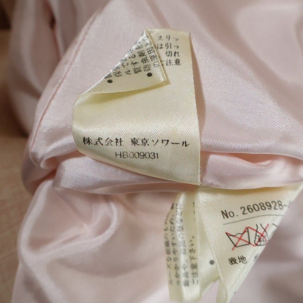 NO BRAND(ノーブランド) COCCOLUSSI(ココラッシー)レース装飾 チェック柄 3ピース セットアップ レディース ピンク