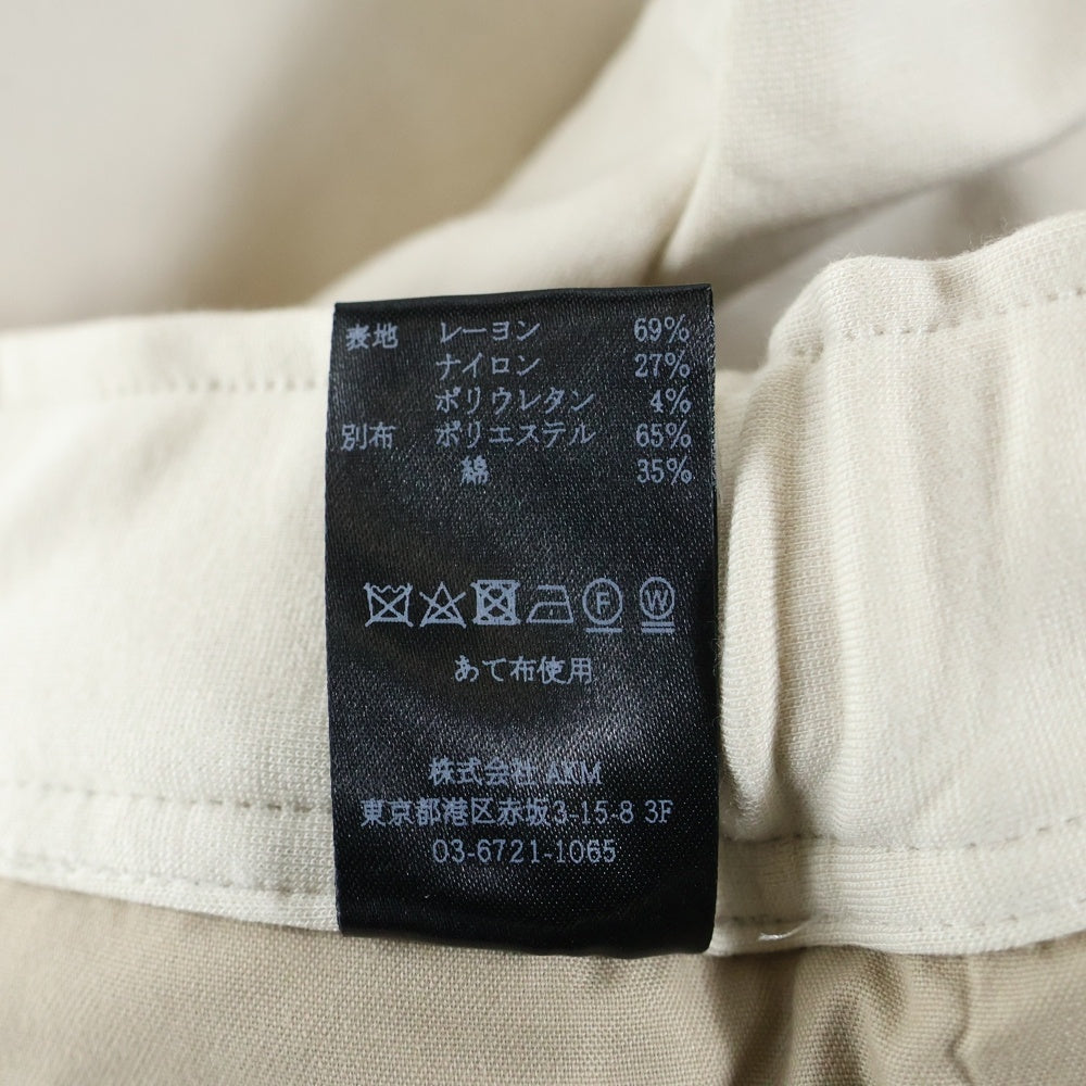 1 PIU 1 UGUALE 3(ウノピゥウノウグァーレトレ) GRANVIA RIB PANTS グランヴィア リブ イージーテーパードパンツ アイボリー MDP004 PRY117