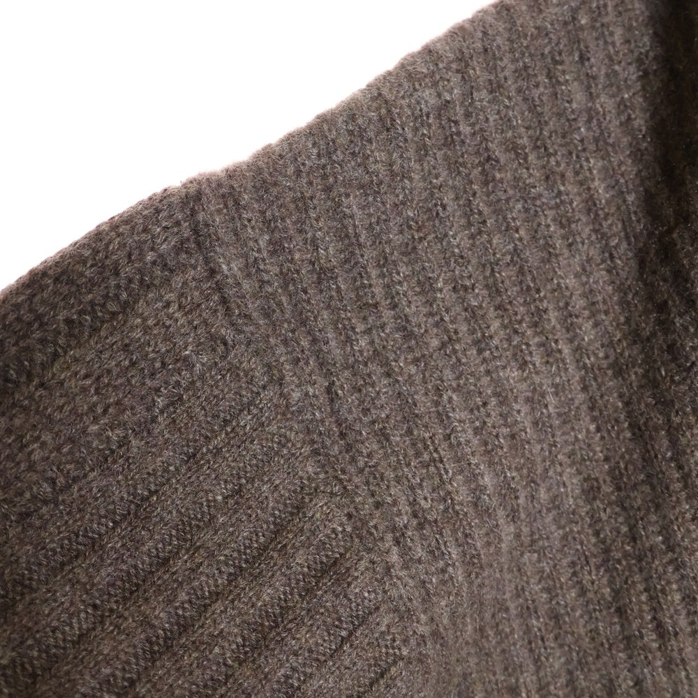 1 PIU 1 UGUALE 3(ウノピゥウノウグァーレトレ) BIG TURTLE ビッグ タートルネックニットセーター ブラウン MRK257 CAS033