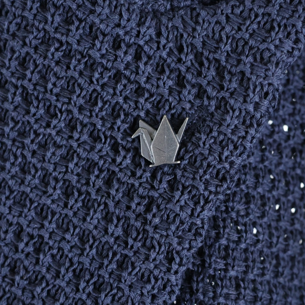 1 PIU 1 UGUALE 3(ウノピゥウノウグァーレトレ) 24SS LUIGI QUINTET ルイージ クインテット コットンシングルテーラードジャケット ネイビー MRK263 COT400