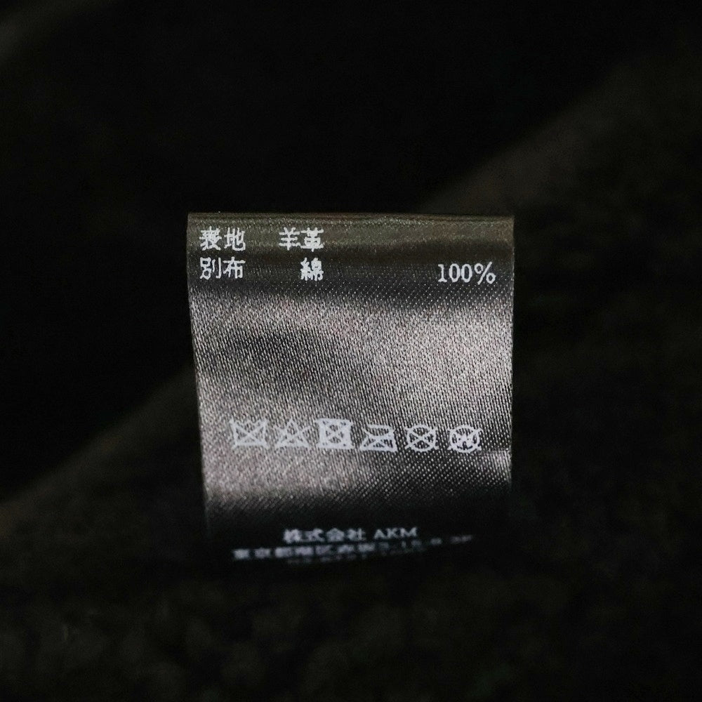 1 PIU 1 UGUALE 3(ウノピゥウノウグァーレトレ) P-COAT シープスキン ムートントレンチコート ブラック MRC155 LAB057