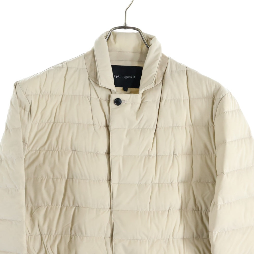 1 PIU 1 UGUALE 3(ウノピゥウノウグァーレトレ) 4WAY RIB ZIP JKT DOWN フォーウェイ リブ ジップアップダウンジャケット アイボリー MRB685 NYU105