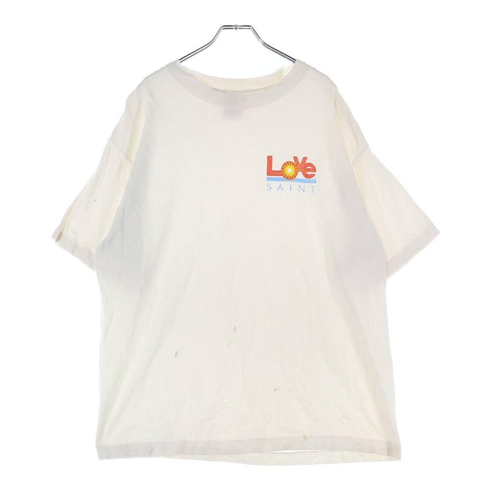 SAINT MICHAEL(セントマイケル) 25SS LOVE_SS TEE プリントTシャツ ホワイト SM-HR8-0000-024