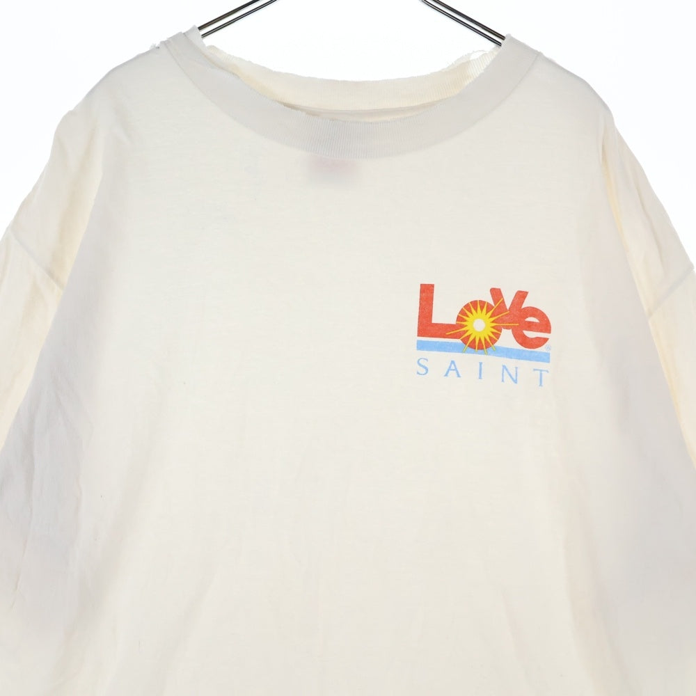 SAINT MICHAEL(セントマイケル) 25SS LOVE_SS TEE プリントTシャツ ホワイト SM-HR8-0000-024
