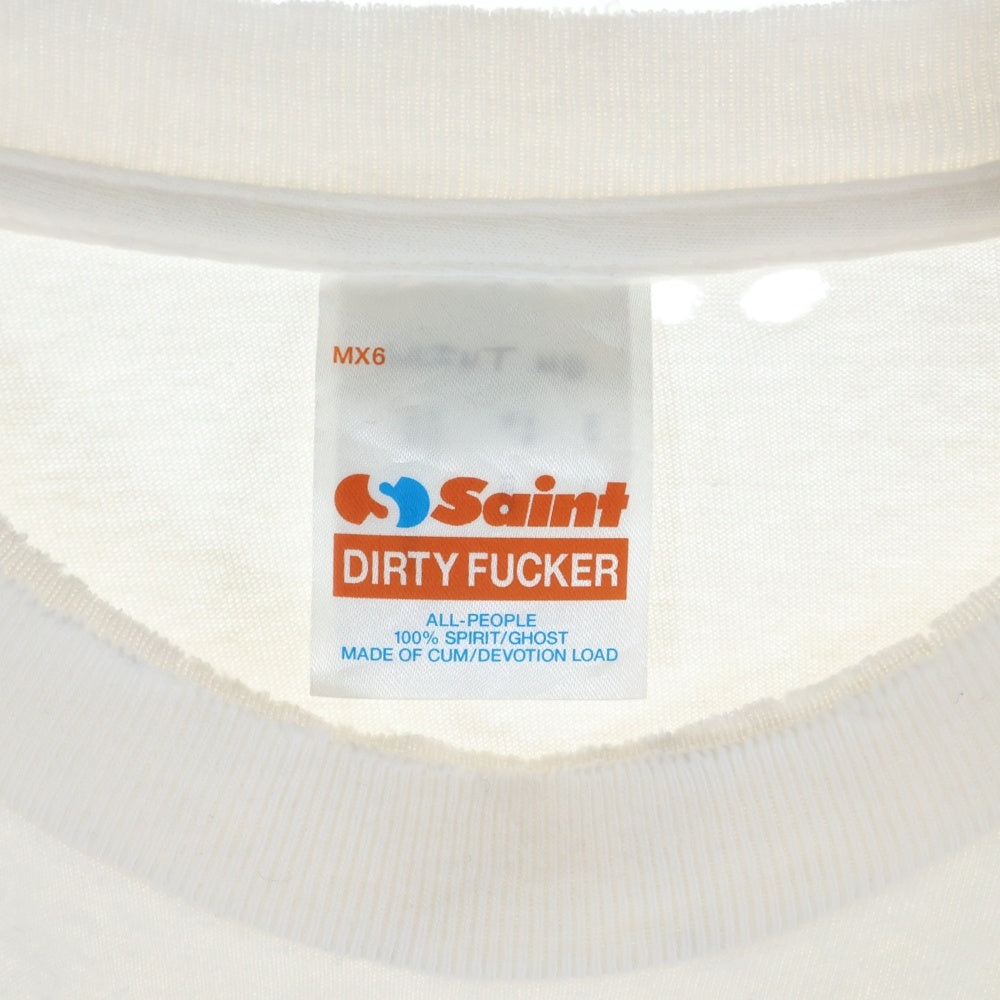 SAINT MICHAEL(セントマイケル) 25SS LOVE_SS TEE プリントTシャツ ホワイト SM-HR8-0000-024