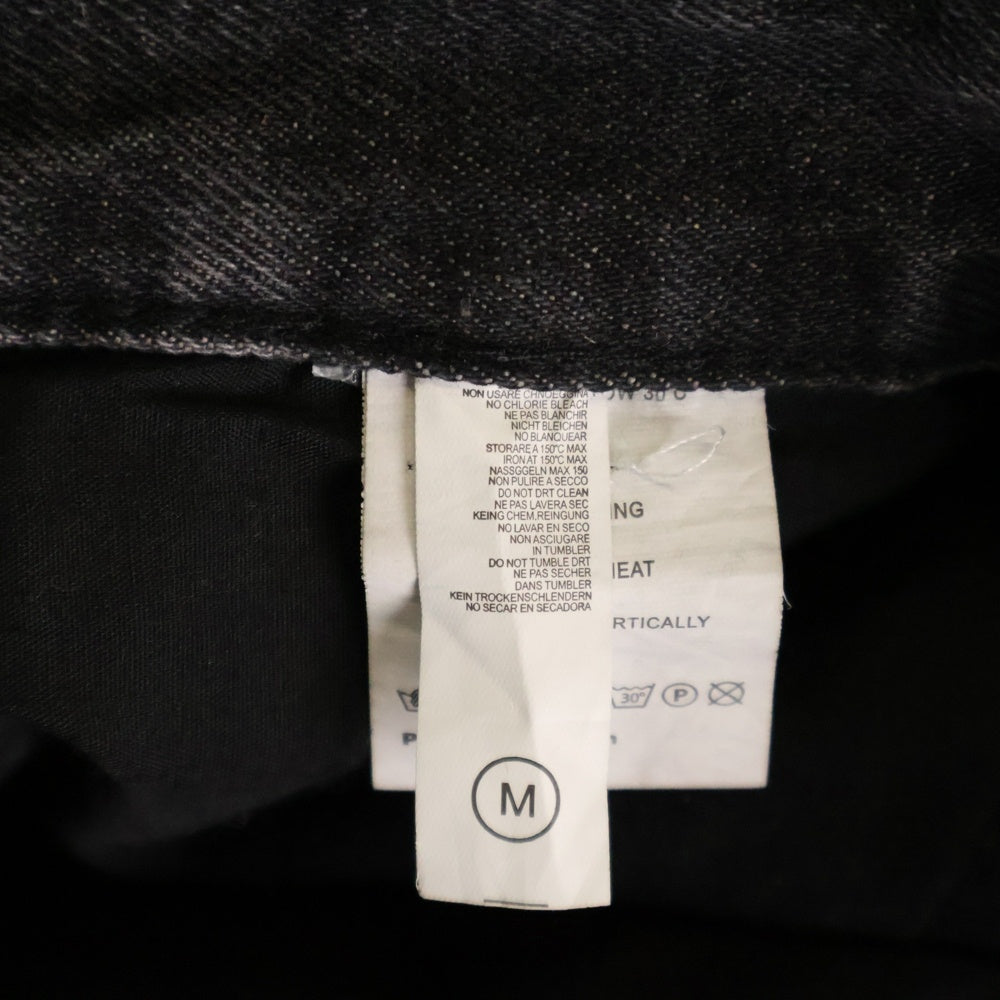 PERSON INTENTION(パーソン インテンション) ダメージ加工 マルチポケット ジップアップ デニムパンツ ブラック