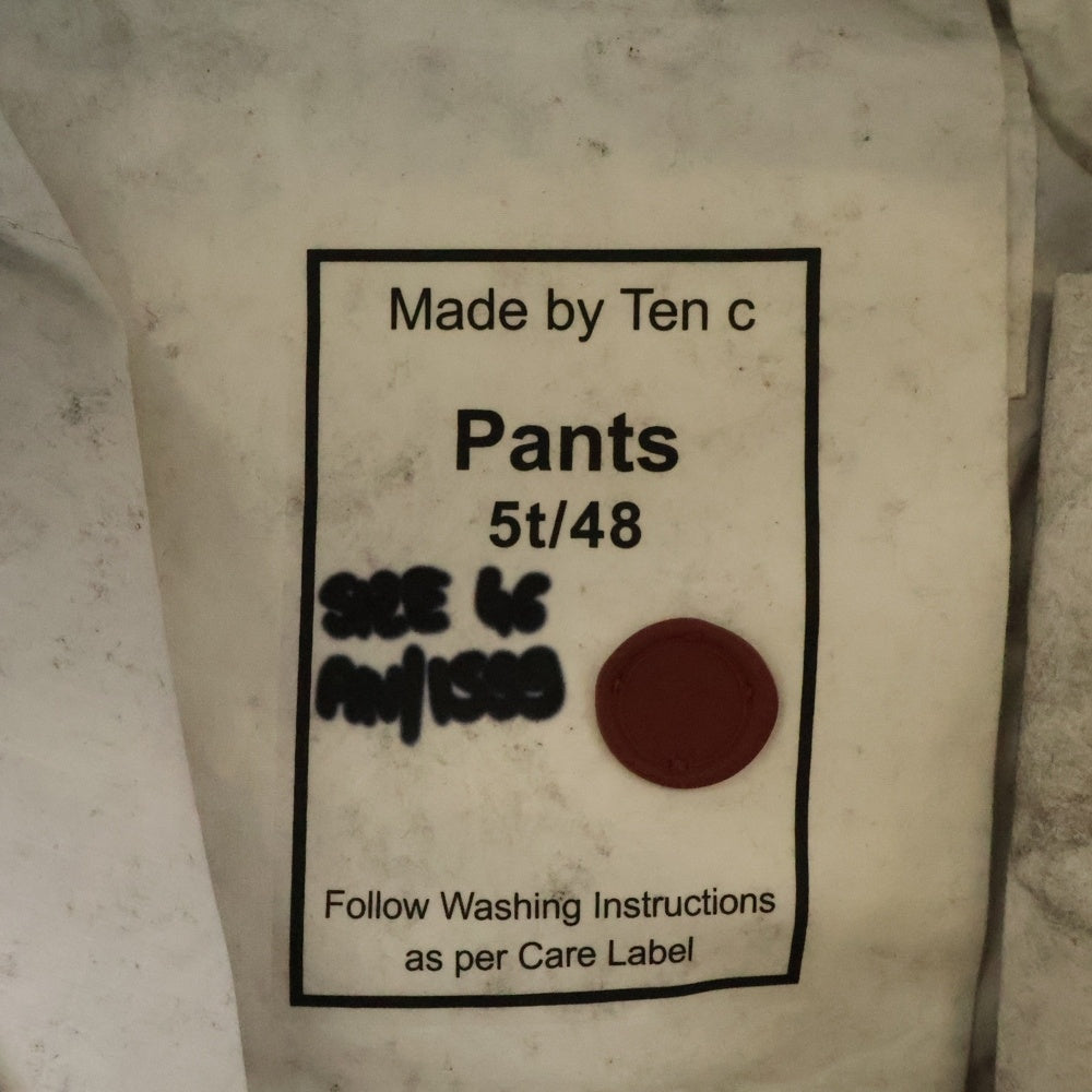 Ten C(テンシー) CARGO TASCONATO カーゴ タスコナート マルチポケット 総柄 ジップアップ ナイロンパンツ ブラック/ホワイト TC-S24-0000-212