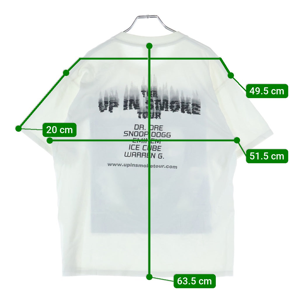 VINTAGE(ヴィンテージ) 00S VINTAGE THE UP IN SMOKE TOUR TEE ヴィンテージ ザ アップ イン スモーク ツアー 両面プリントデザイン クルーネック カットソー 半袖Tシャツ ホワイト