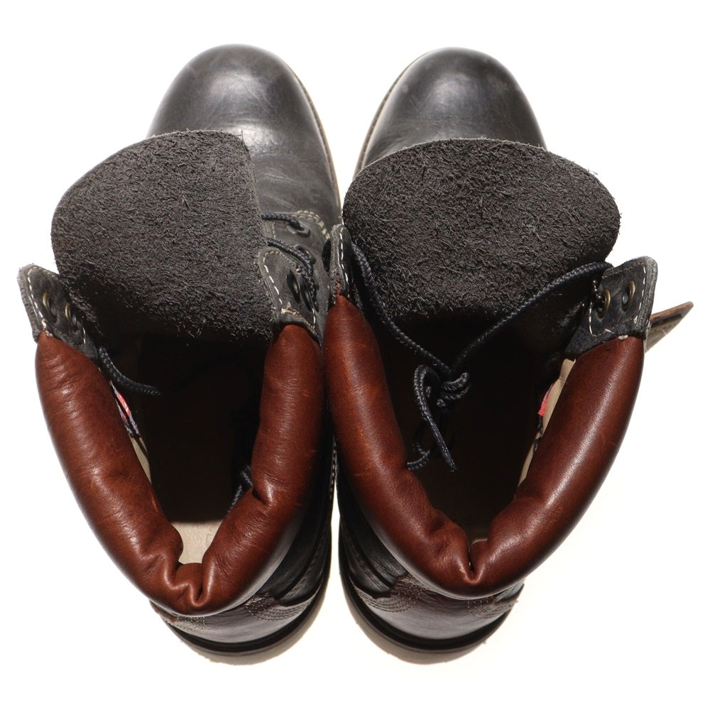 Timberland(ティンバーランド) 6INCH PREMIUM BOOTS 6インチ プレミアム バイカラー レースアップブーツ ブラック/ブラウン A18AW