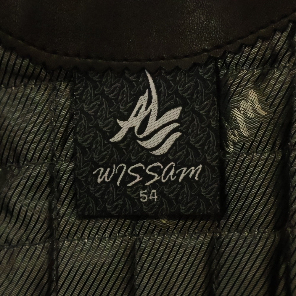 AL WISSAM(アルウィッサム) FUR LEATHER JACKET エンボス総刺繍デザイン レザー ファーフーデッドジャケット ブラック