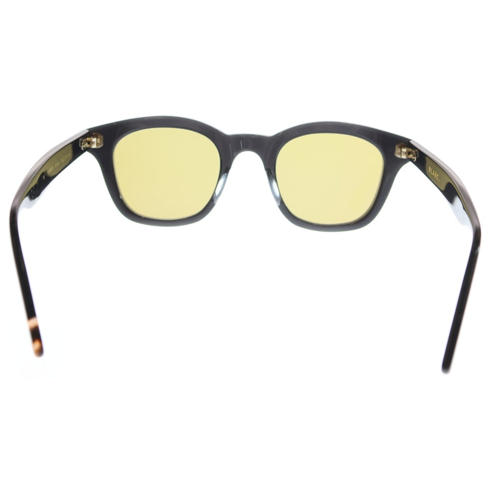 BLANC(ブランク) B0039 スクエアレンズ ウェリントンシェイプ カラーレンズ サングラス メガネ 眼鏡 ブラック