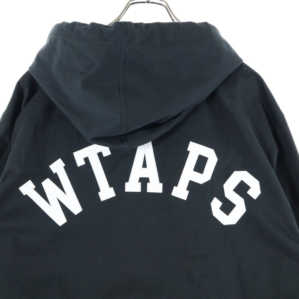 WTAPS(ダブルタップス) 24AW COTTON TWILL D00M JACKET コットンツイル フーデッド ジップアップジャケット ブラック 242WVDT-JKM01