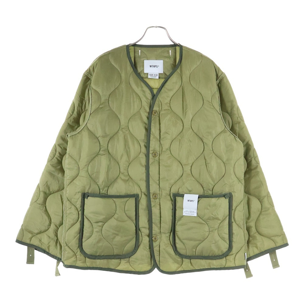 WTAPS(ダブルタップス) 24SS NYLON RIPSTOP WLJ JACKET ナイロンリップストップ キルティングジャケット カーキ 241CWDT-JKM02