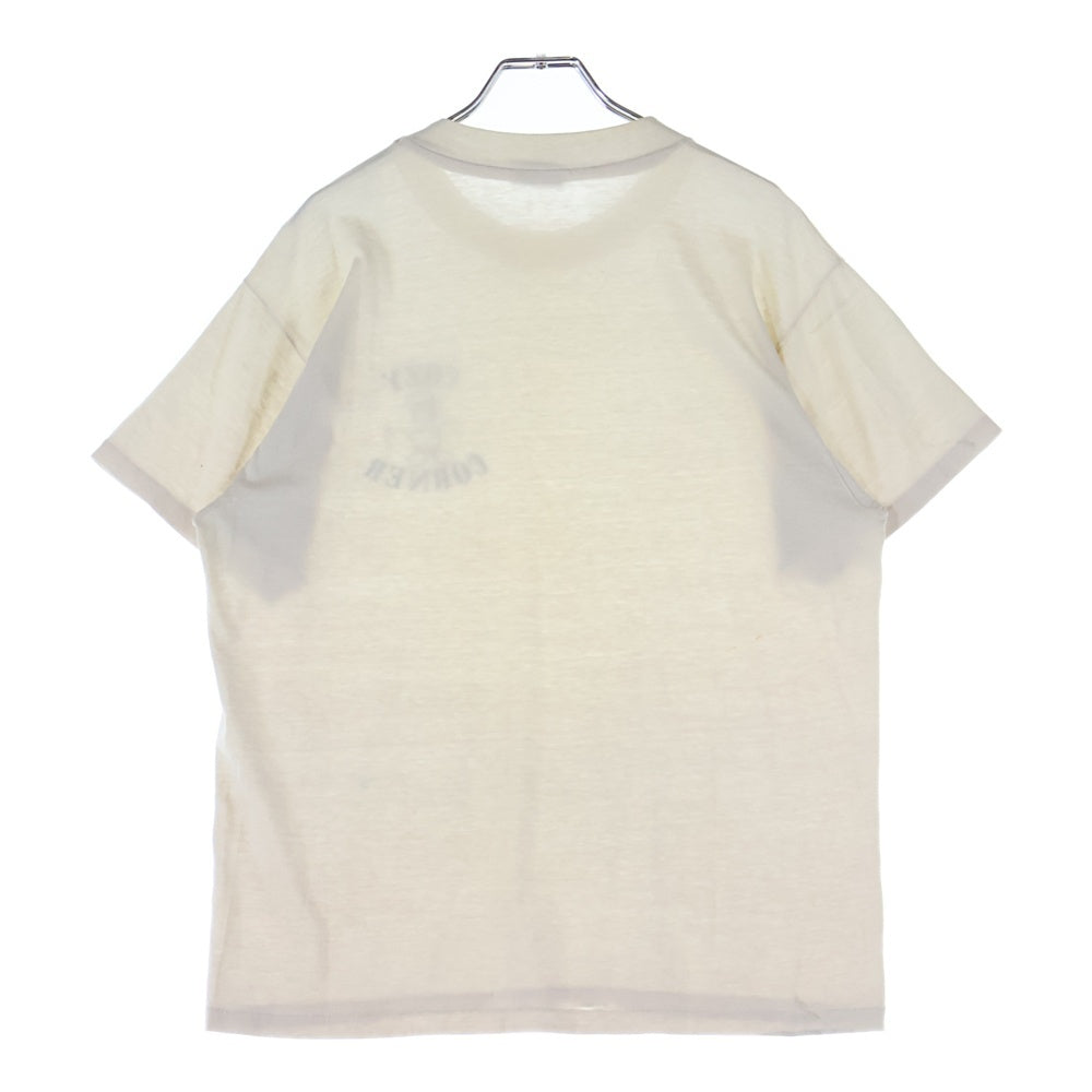VINTAGE(ヴィンテージ) 80S VINTAGE COZY CORNER HANES ヴィンテージ USA製 フロントプリント クルーネック 半袖Tシャツ カットソー ホワイト
