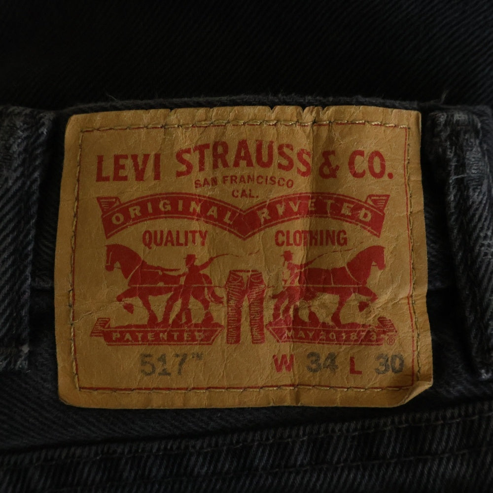 Levi's(リーバイス) 00517-0260 ボタン裏4460 スモールe ジップフライ デニム ブーツカットパンツ ブラック