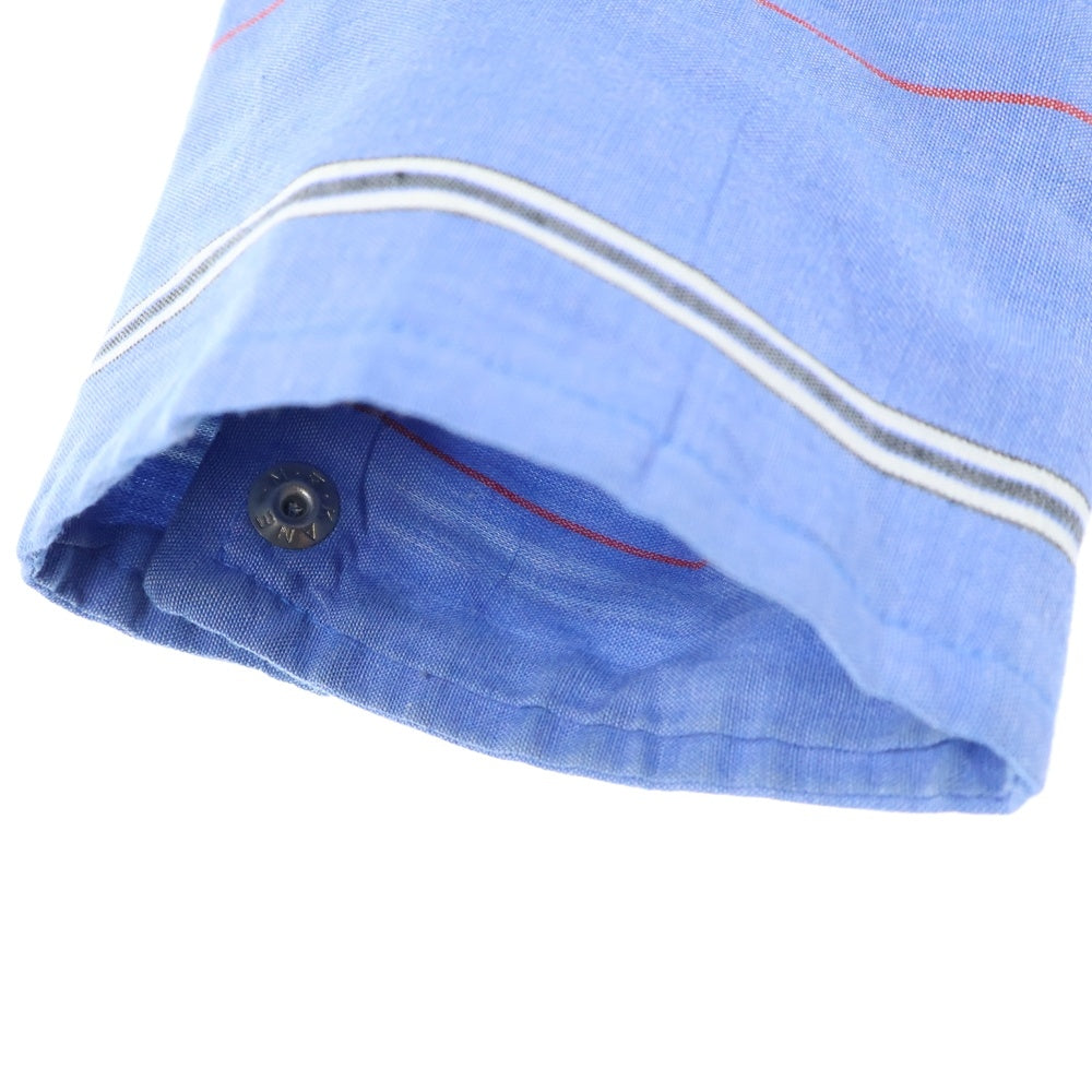 LEE(リー) 80S VINTAGE ヴィンテージ 白タグ ストライプ柄 長袖ウェスタンシャツ ブルー