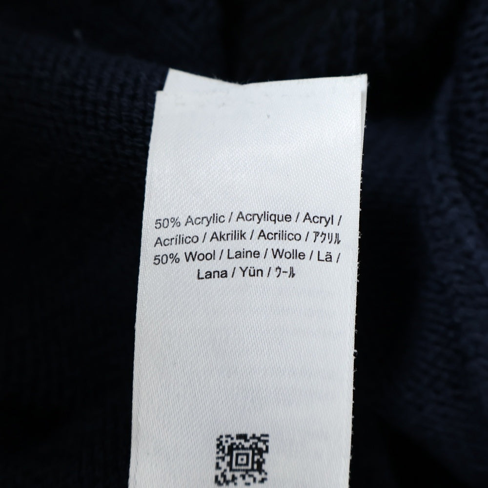 FRED PERRY(フレッドペリー) ロゴ刺繍 アクリルウールニット セーター ネイビー 185875