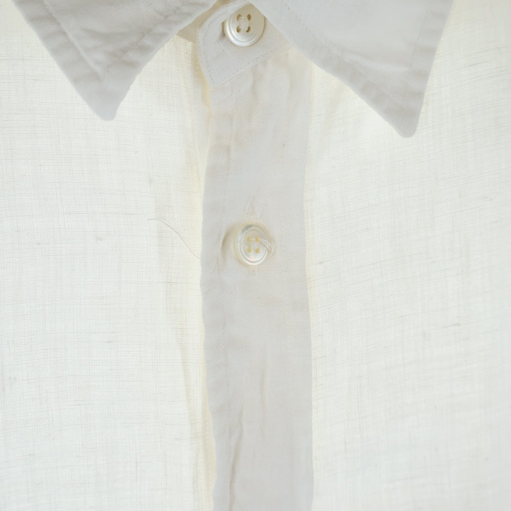 Paul Smith(ポールスミス) フロント刺繍 ショートスリーブ コットンシャツ ホワイト PC-CR-40931