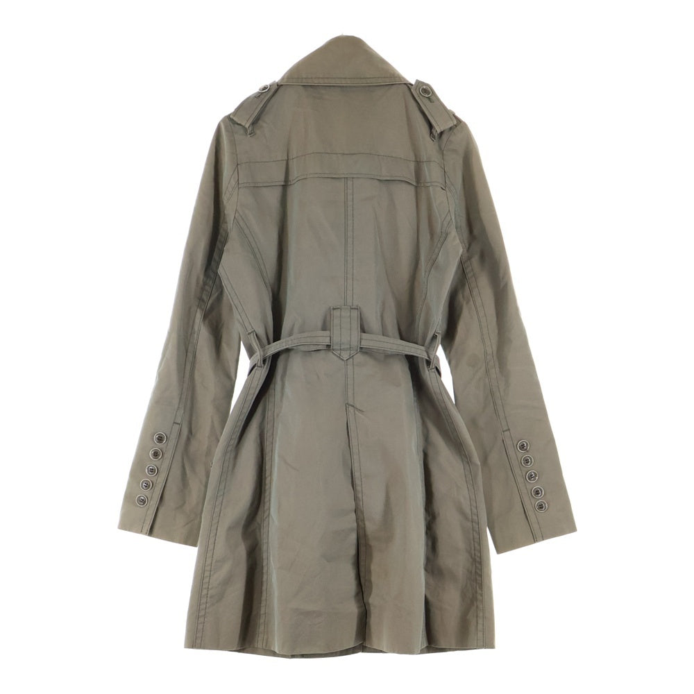 HYSTERICS(ヒステリックス) 日本製 コットンギャバ ステンカラーコート カーキ レディース 3AC-1891