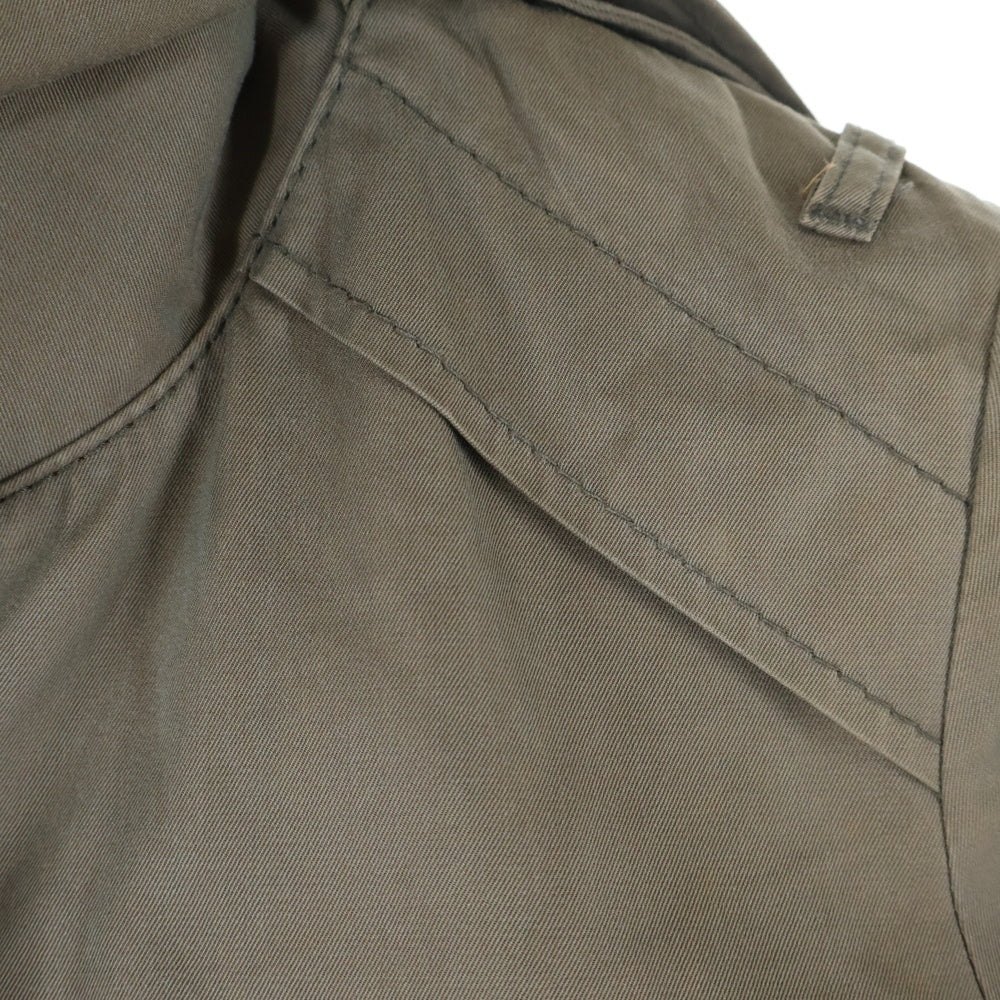 HYSTERICS(ヒステリックス) 日本製 コットンギャバ ステンカラーコート カーキ レディース 3AC-1891