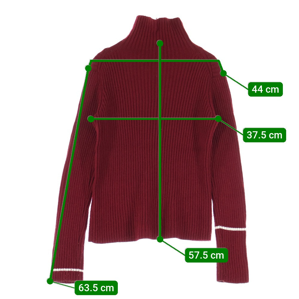 Y's(ワイズ) 23AW タートルネック ニットカーディガン レディース レッド YJ-K92-583