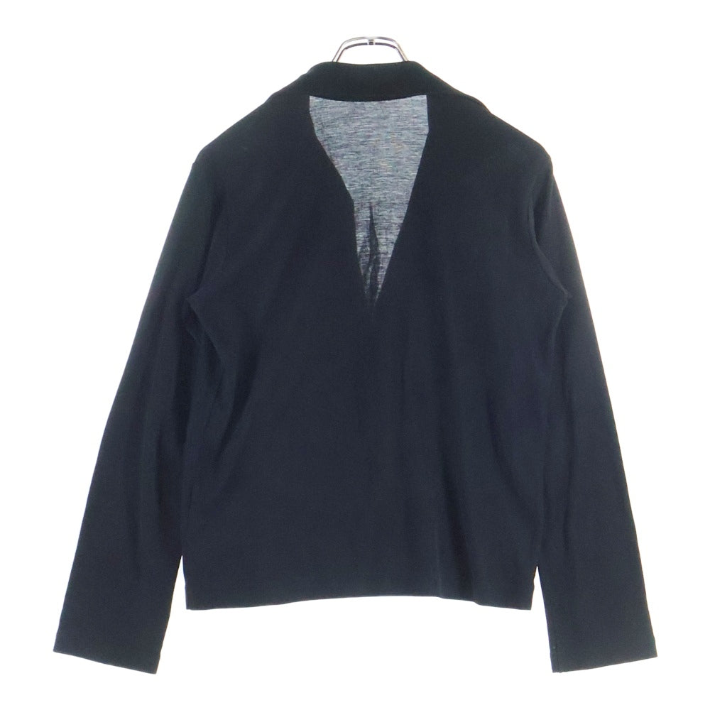 Yohji Yamamoto(ヨウジヤマモト) 08SS レギュラーカラー スナップボタンジャケット レディース ブラック FM-T43-058