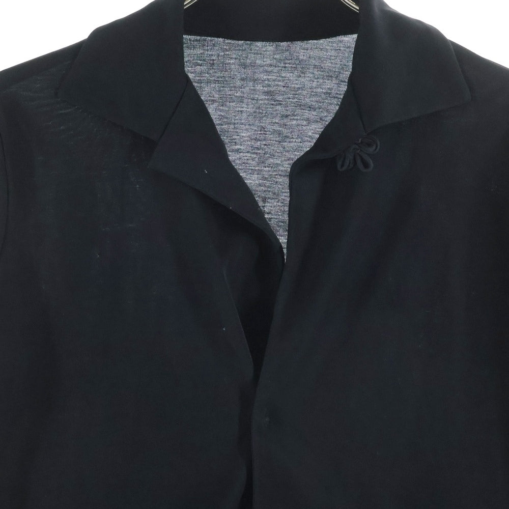 Yohji Yamamoto(ヨウジヤマモト) 08SS レギュラーカラー スナップボタンジャケット レディース ブラック FM-T43-058