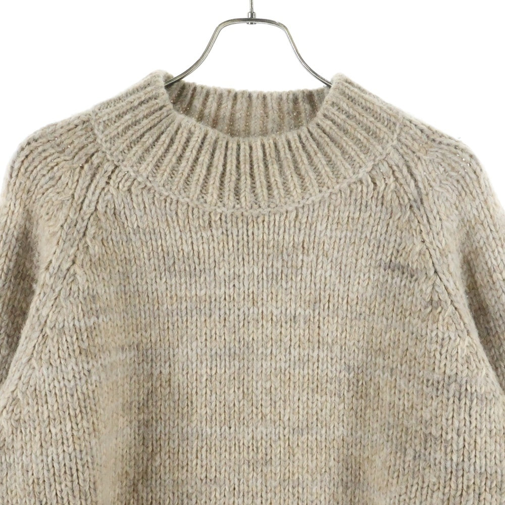 Maison Margiela(メゾンマルジェラ) 21AW ローゲージ アルパカコットンウール モックネック ニット セーター ベージュ S51GP0221 S17802