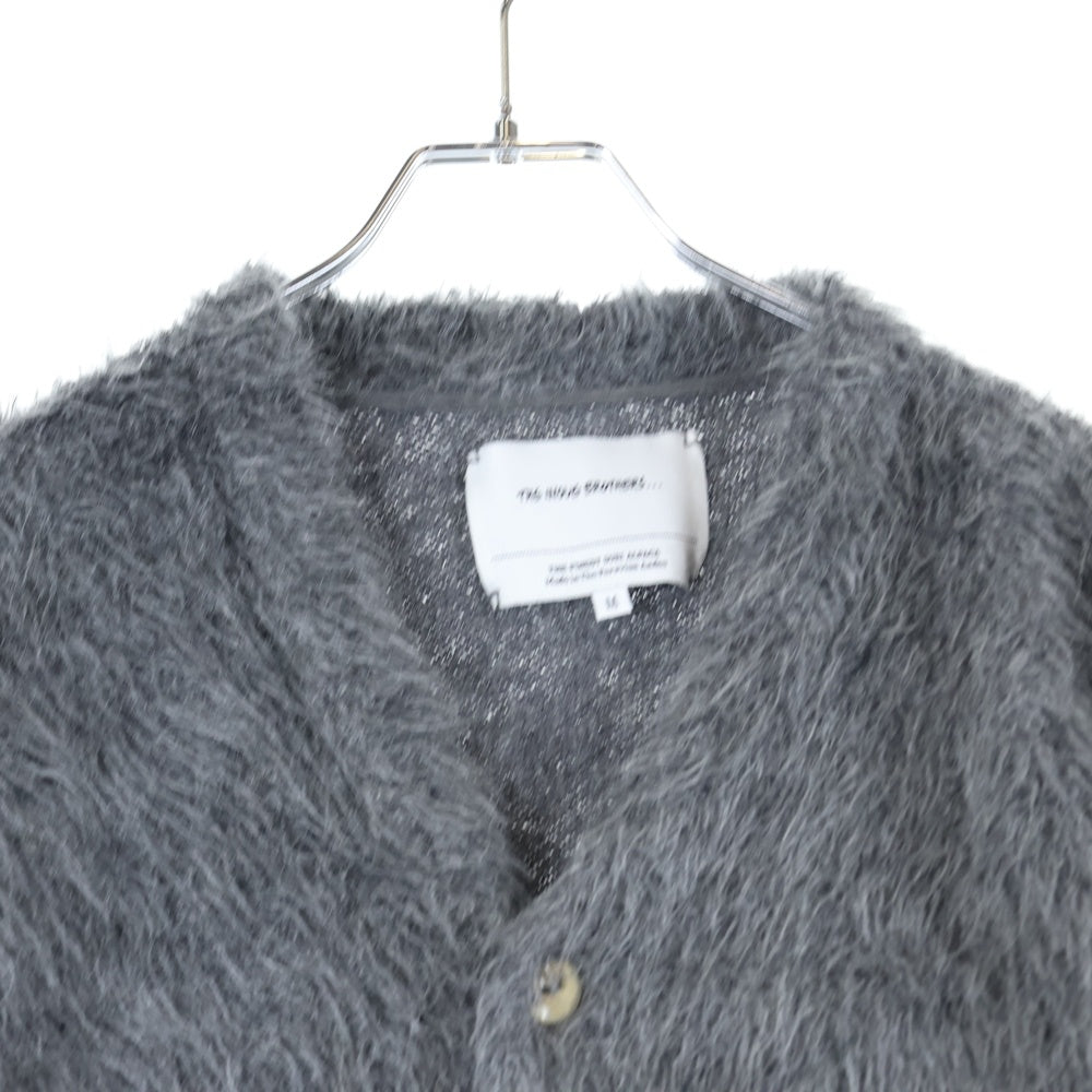 THE INOUE BROTHERS(ザイノウエブラザーズ) SURI CARDIGAN コットンアルパカ 毛足長 ニットカーディガン グレー