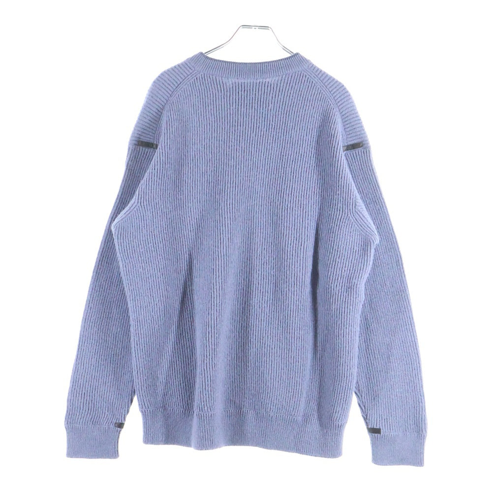 THE INOUE BROTHERS(ザイノウエブラザーズ) BABY SWEATER アルパカ リブニット セーター ブルー