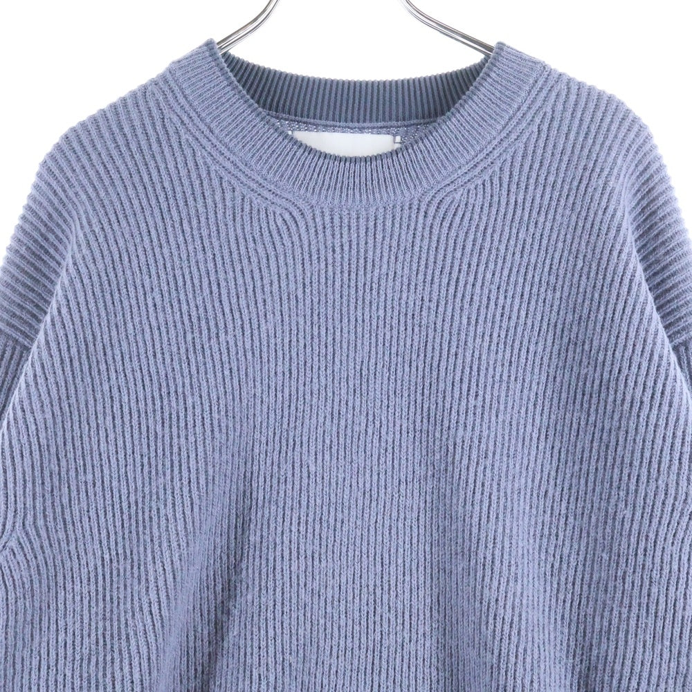 THE INOUE BROTHERS(ザイノウエブラザーズ) BABY SWEATER アルパカ リブニット セーター ブルー