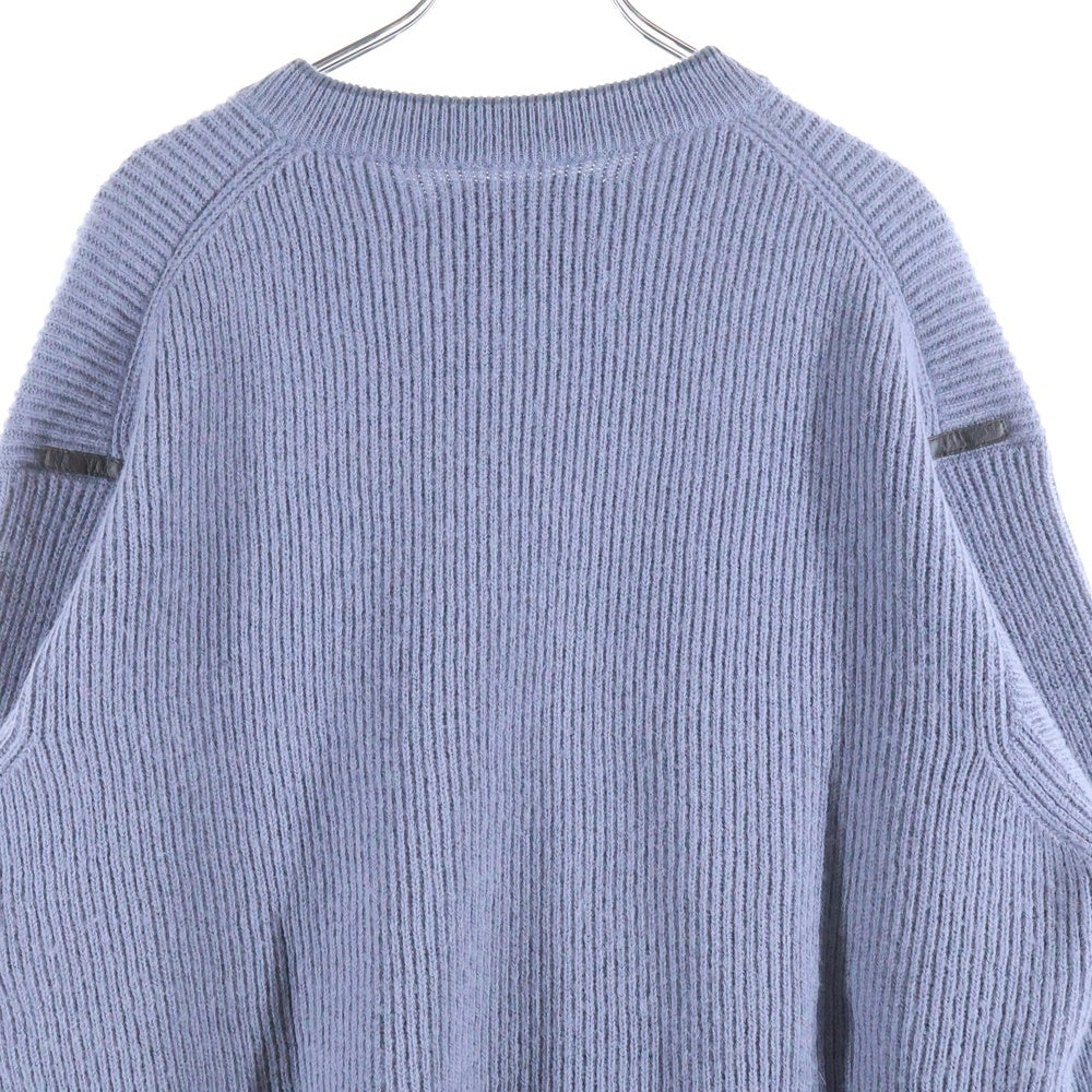 THE INOUE BROTHERS(ザイノウエブラザーズ) BABY SWEATER アルパカ リブニット セーター ブルー