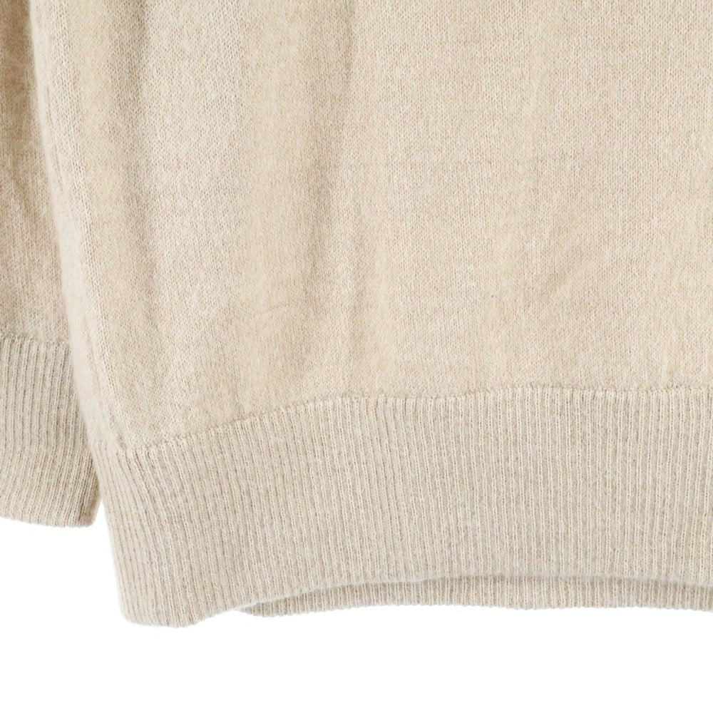 THE INOUE BROTHERS(ザイノウエブラザーズ) BABY SWEATER モックネック アルパカニット セーター ベージュ
