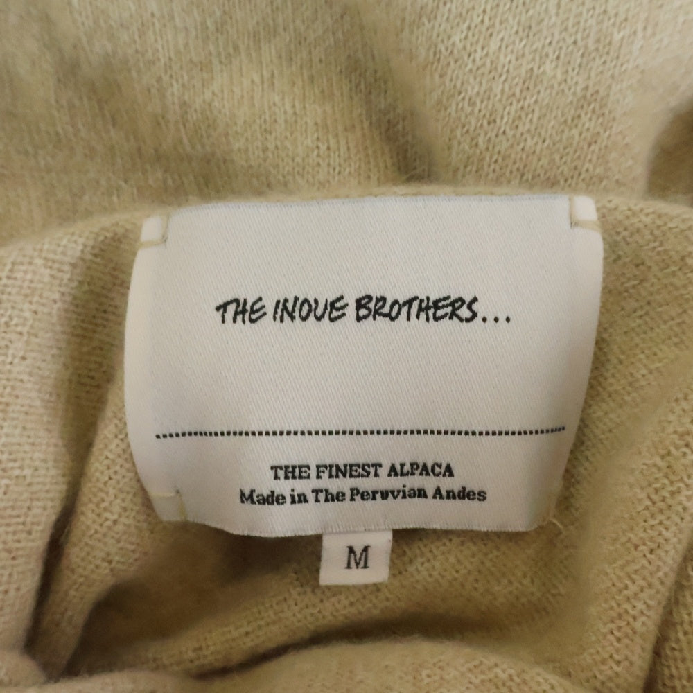 THE INOUE BROTHERS(ザイノウエブラザーズ) BABY SWEATER モックネック アルパカニット セーター ベージュ