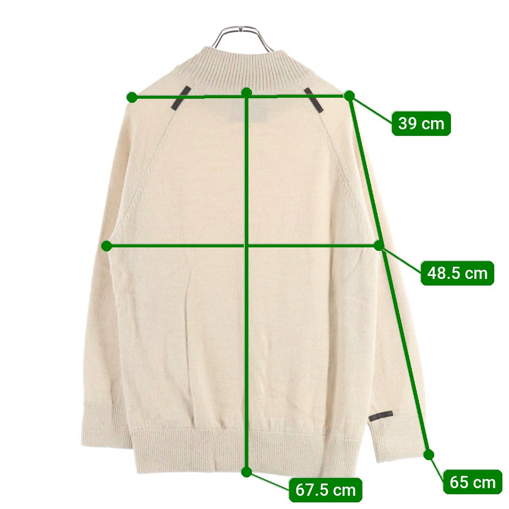 THE INOUE BROTHERS(ザイノウエブラザーズ) BABY SWEATER モックネック アルパカニット セーター ベージュ