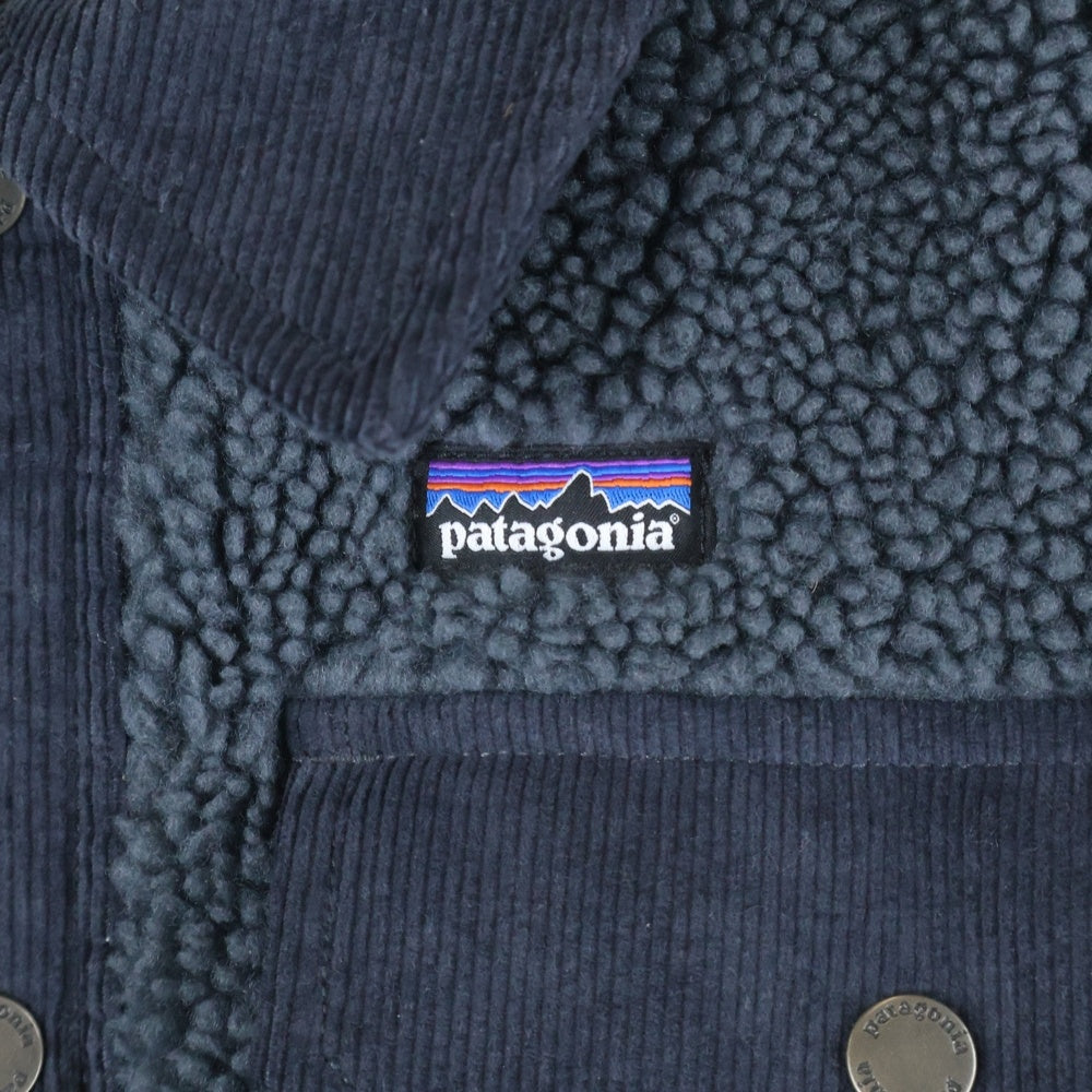 PATAGONIA(パタゴニア) 24AW Men's Retro-X Trucker Jacket メンズレトロエックストラッカー コーデュロイ ボアジャケット ネイビー STY23215
