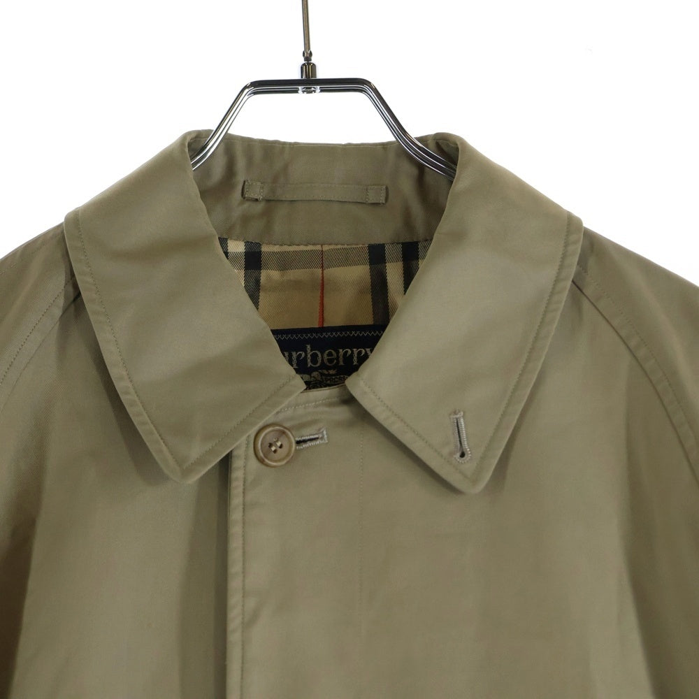 BURBERRYS(バーバリーズ) 裏地ノヴァチェック コットン ステンカラーロングコート ベージュ WR050-902-41