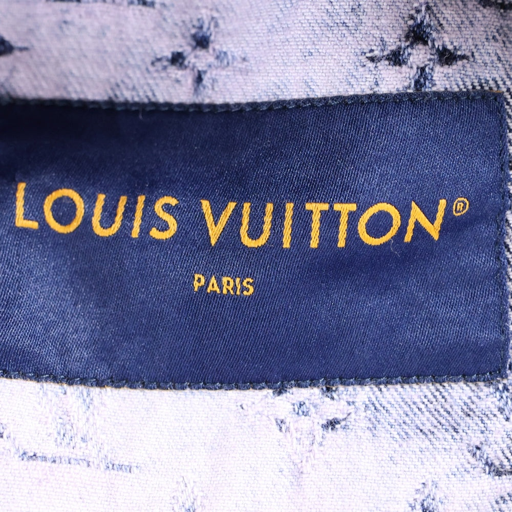 LOUIS VUITTON(ルイヴィトン) 23SS FRINGE MONOGRAM BOY FDO DENIM JACKET フリンジ モノグラム ボーイフッドデニムジャケット パープル RM231 UZD HOA81W