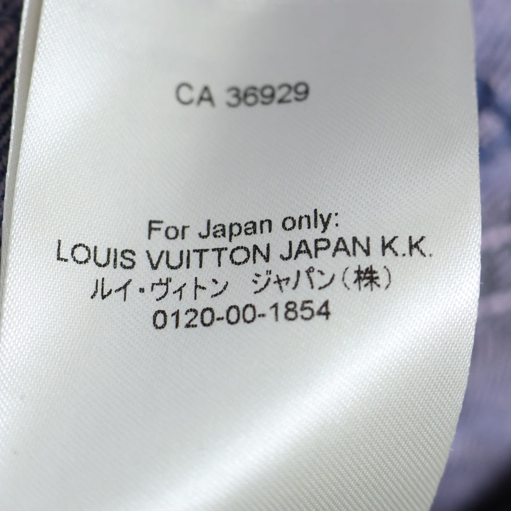 LOUIS VUITTON(ルイヴィトン) 23SS FRINGE MONOGRAM BOY FDO DENIM JACKET フリンジ モノグラム ボーイフッドデニムジャケット パープル RM231 UZD HOA81W